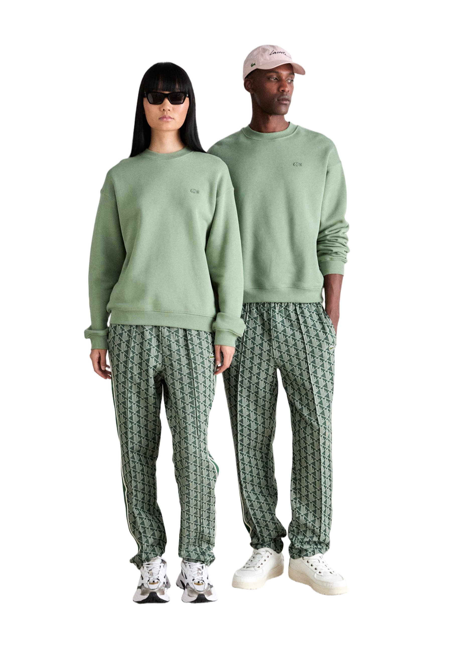 Tapered Fit Casual Pants with Geometric Pattern