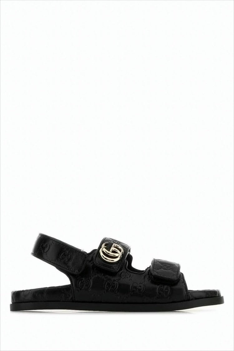 Black Leather Sandals