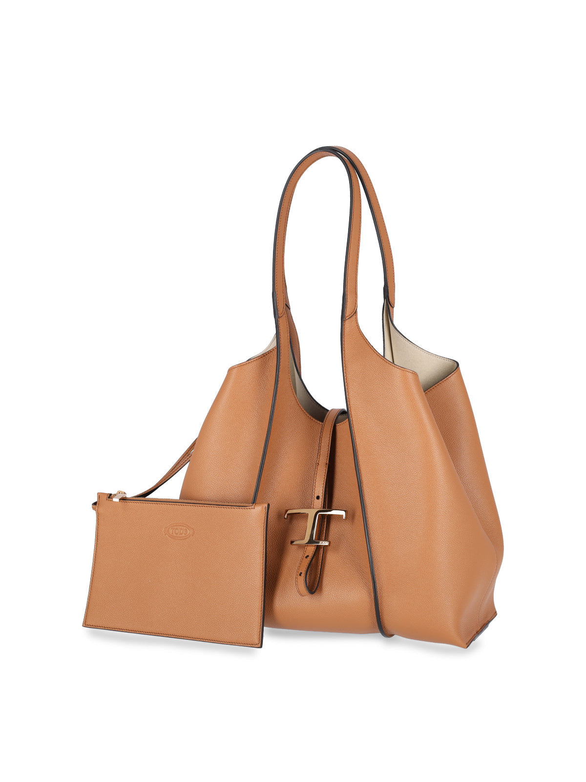 Brown T Timeless Small Tote Bag
