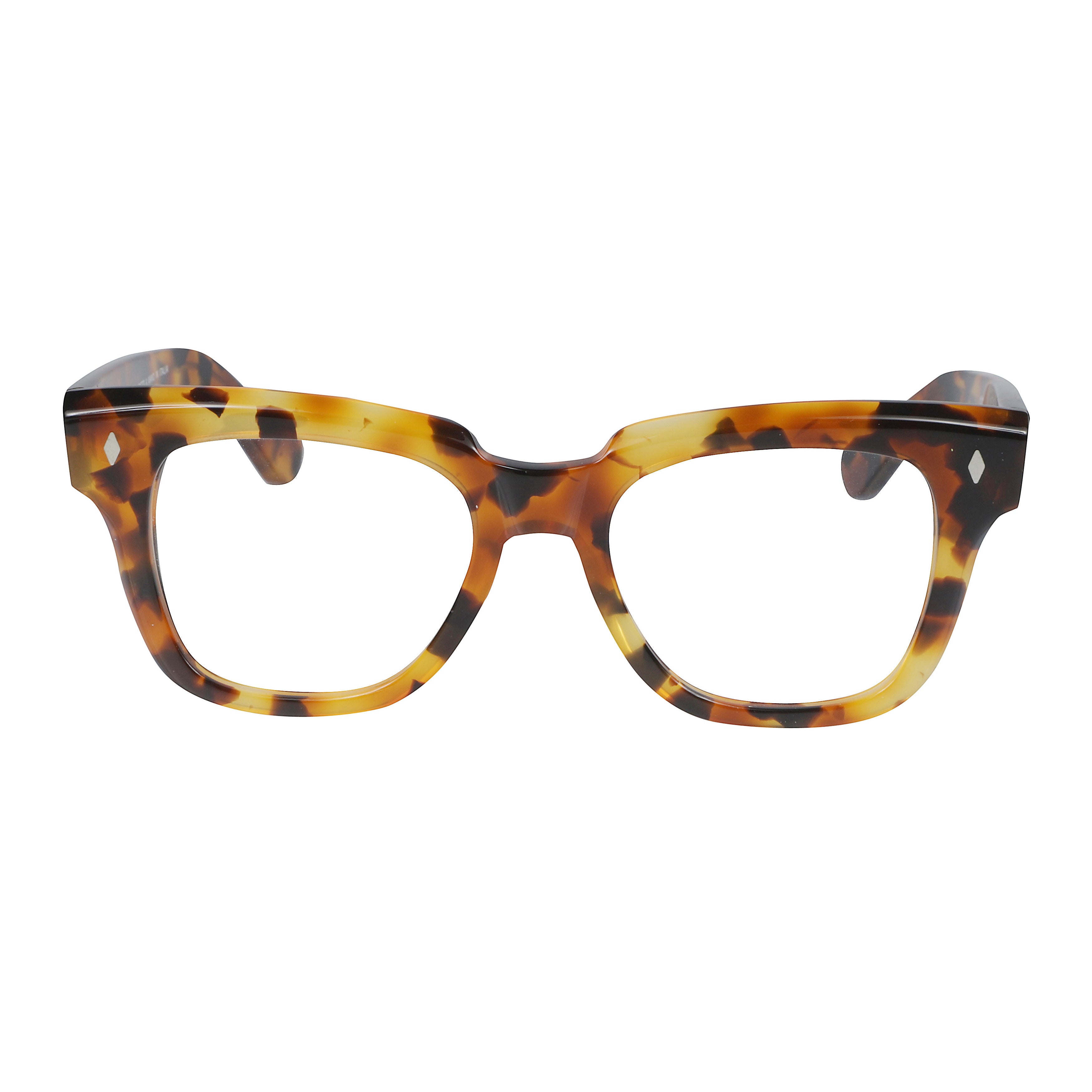 Rombo Classic Tortoiseshell Rectangular Frame Kador Eyeglasses
