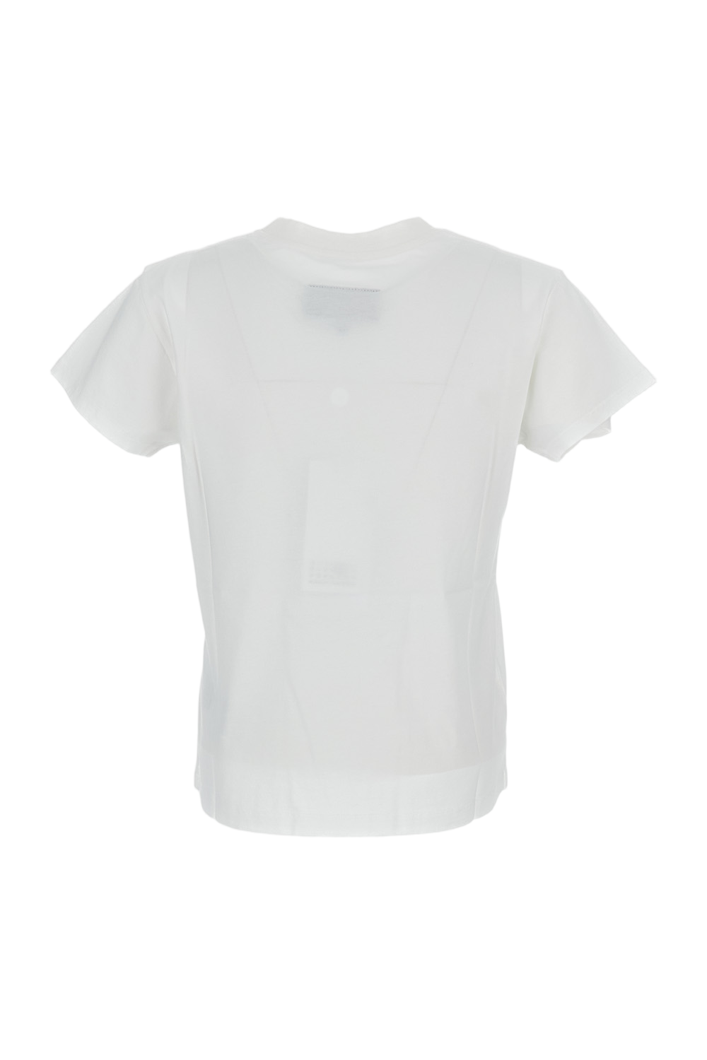 Crewneck T-Shirt With Ribbed Trim