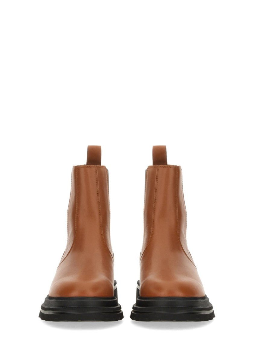 Brown Calfskin Chelsea Boots
