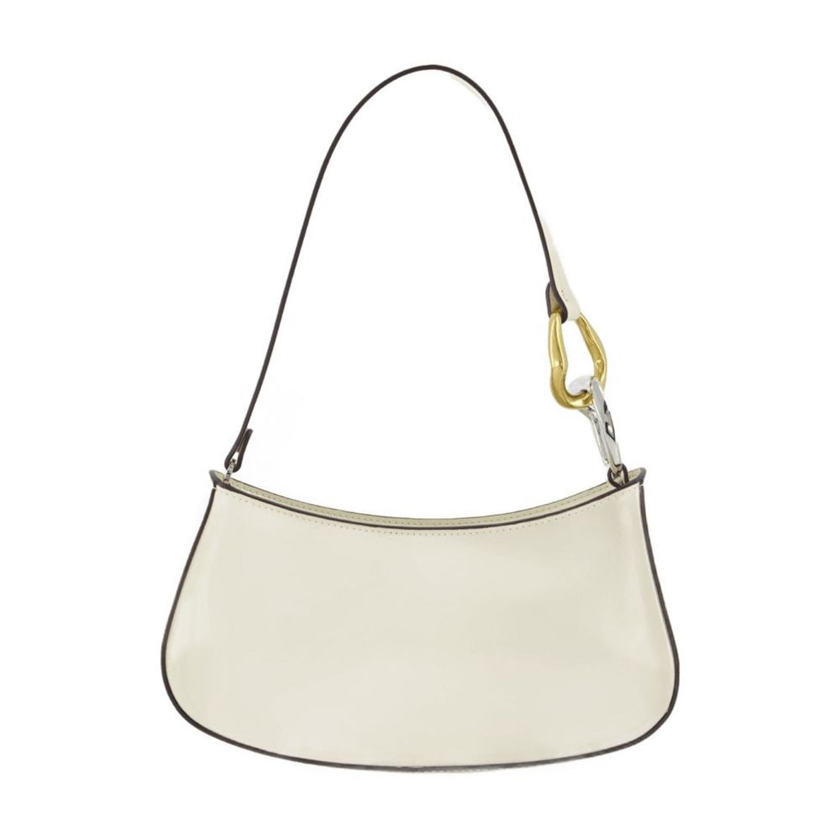 Ollie Hobo Bag - Cream - Leather