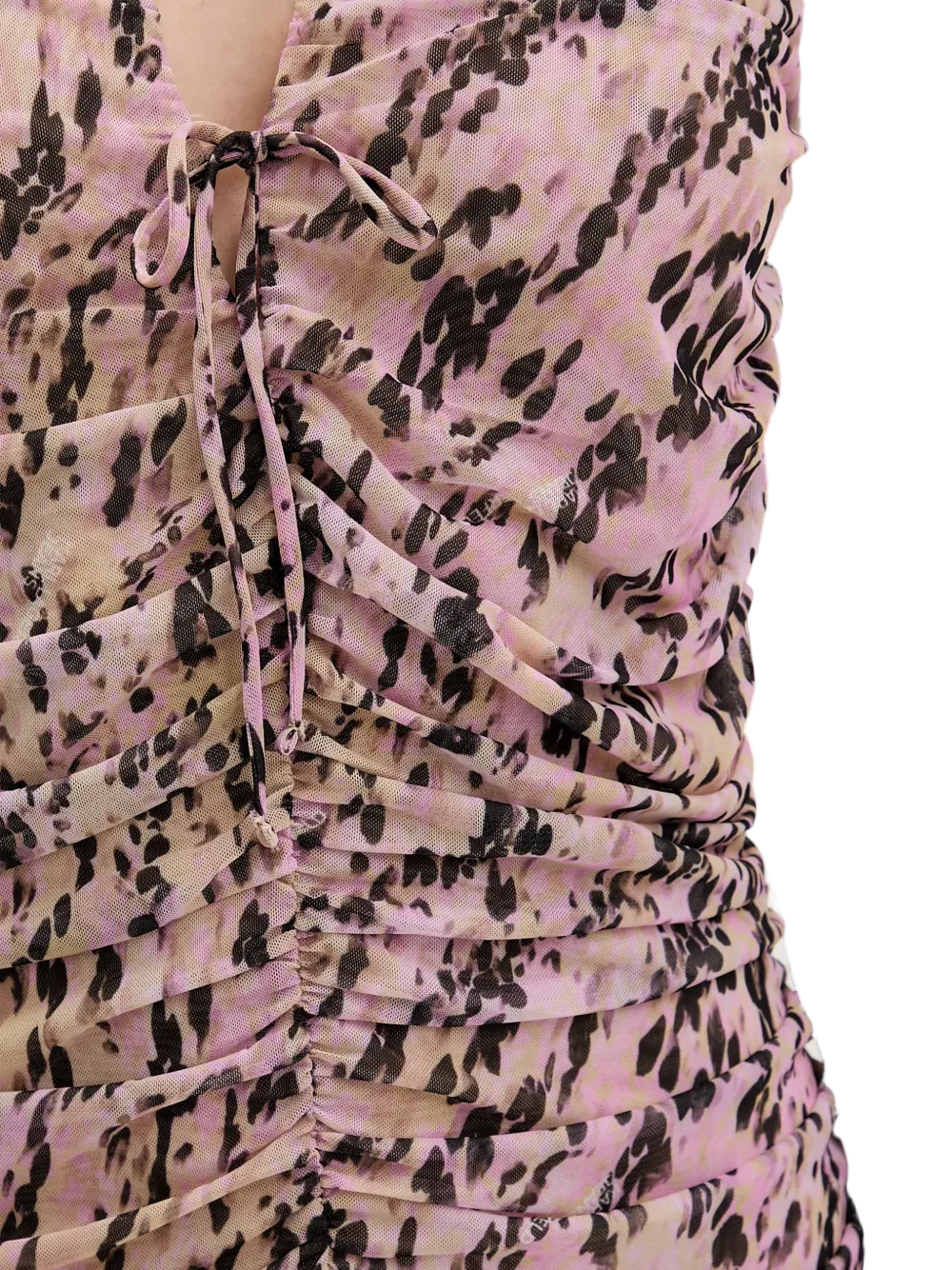 Fitted Mini Dress with Ruched Detailing