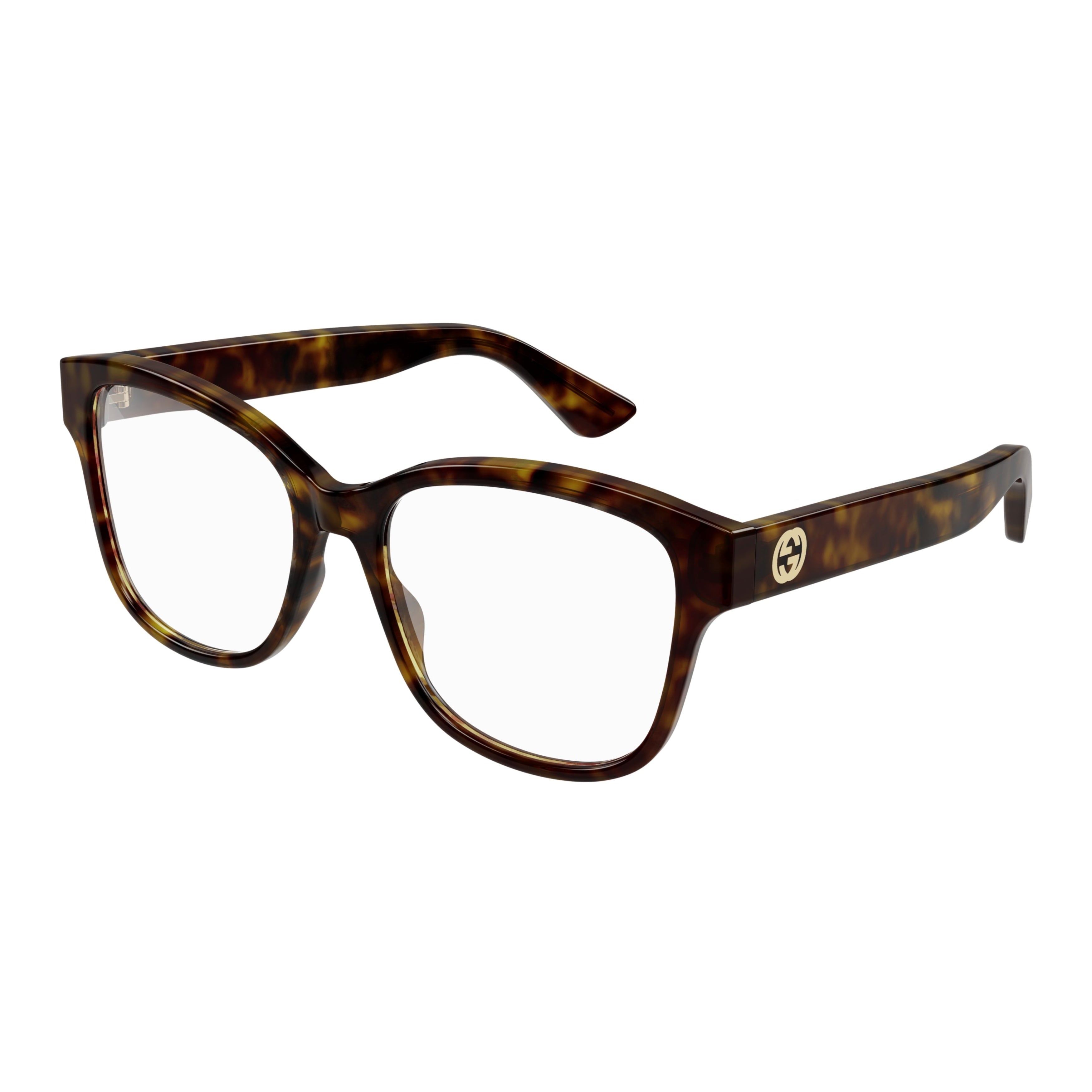 Gg1340o Tortoiseshell Square Frame Eyeglasses