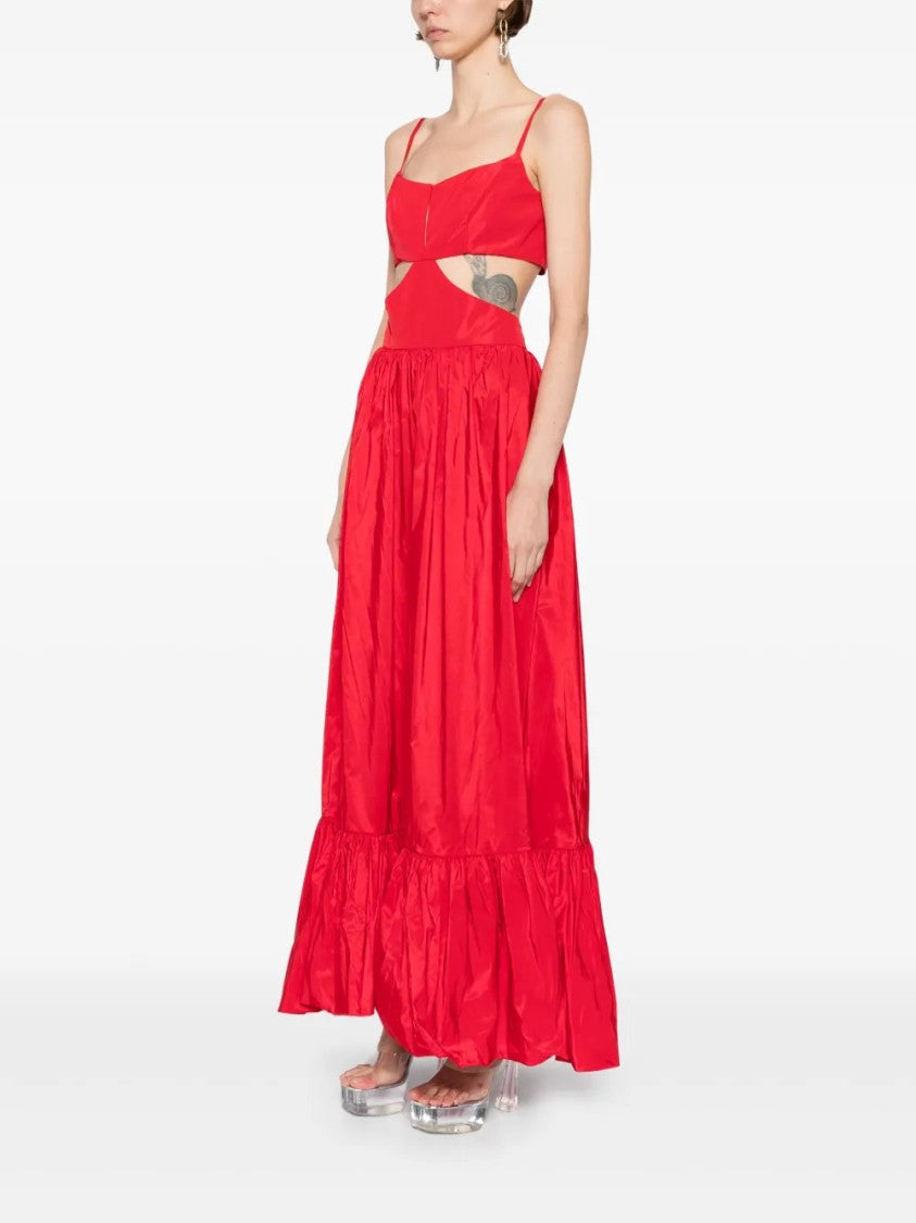 Taffeta Midi Dress