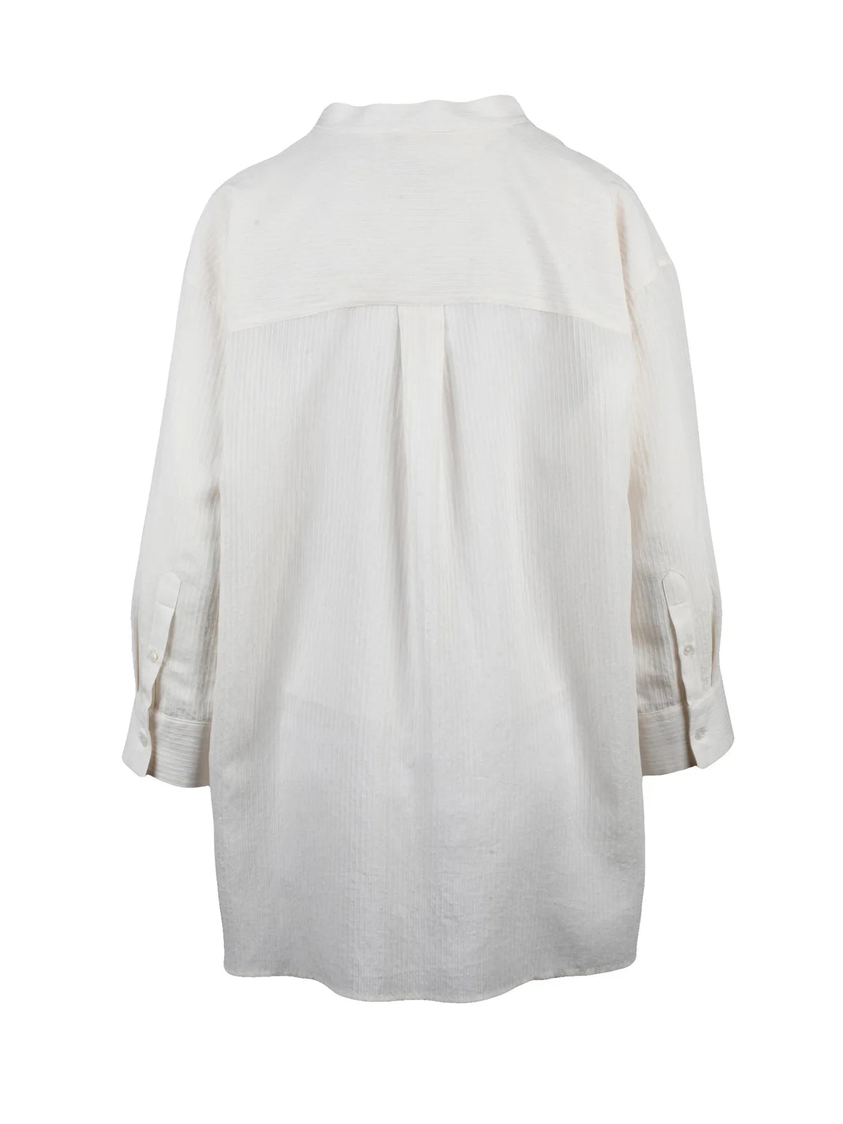 White Viscose Polyamide Cotton Women Blouse