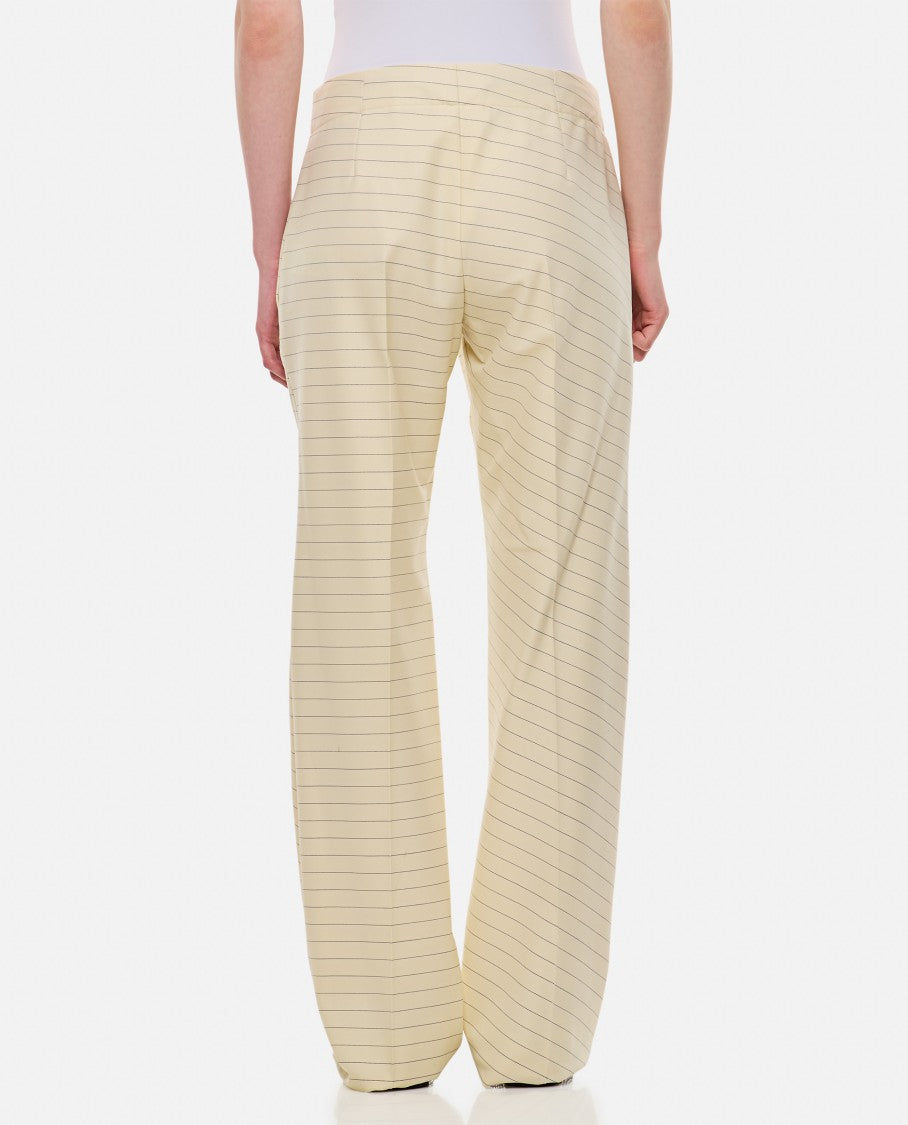 Front Pocket Straight Trousers