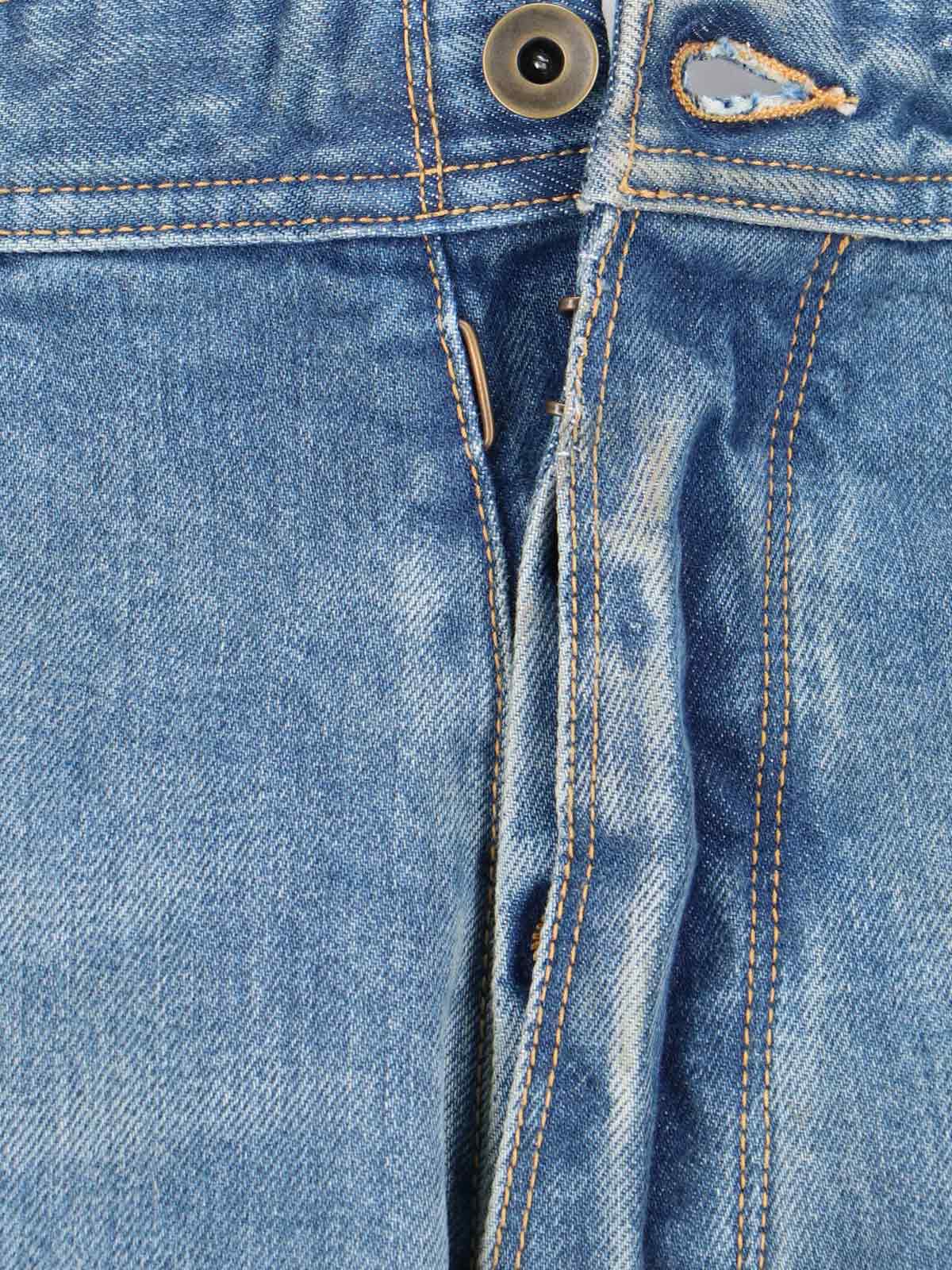 Straight-Leg Denim Jeans – Blue