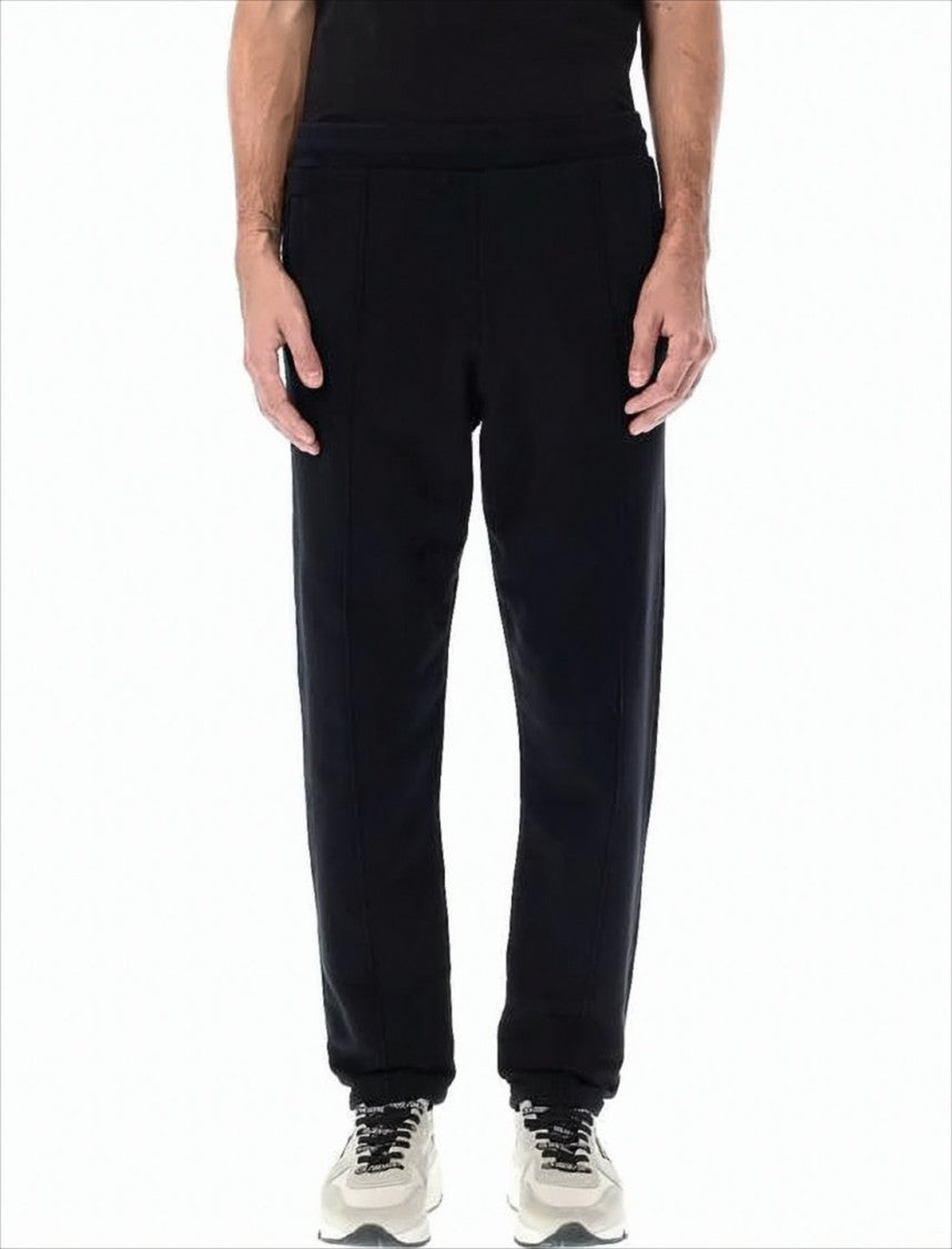Relaxed Fit Black Star Print Track Pants