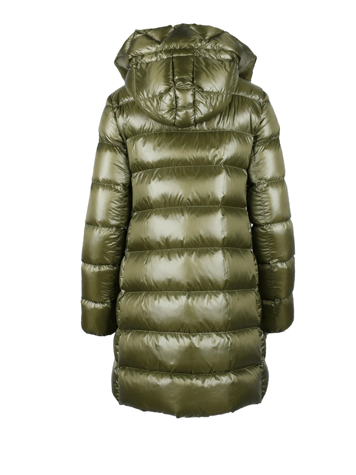 Long Puffer Jacket - Green