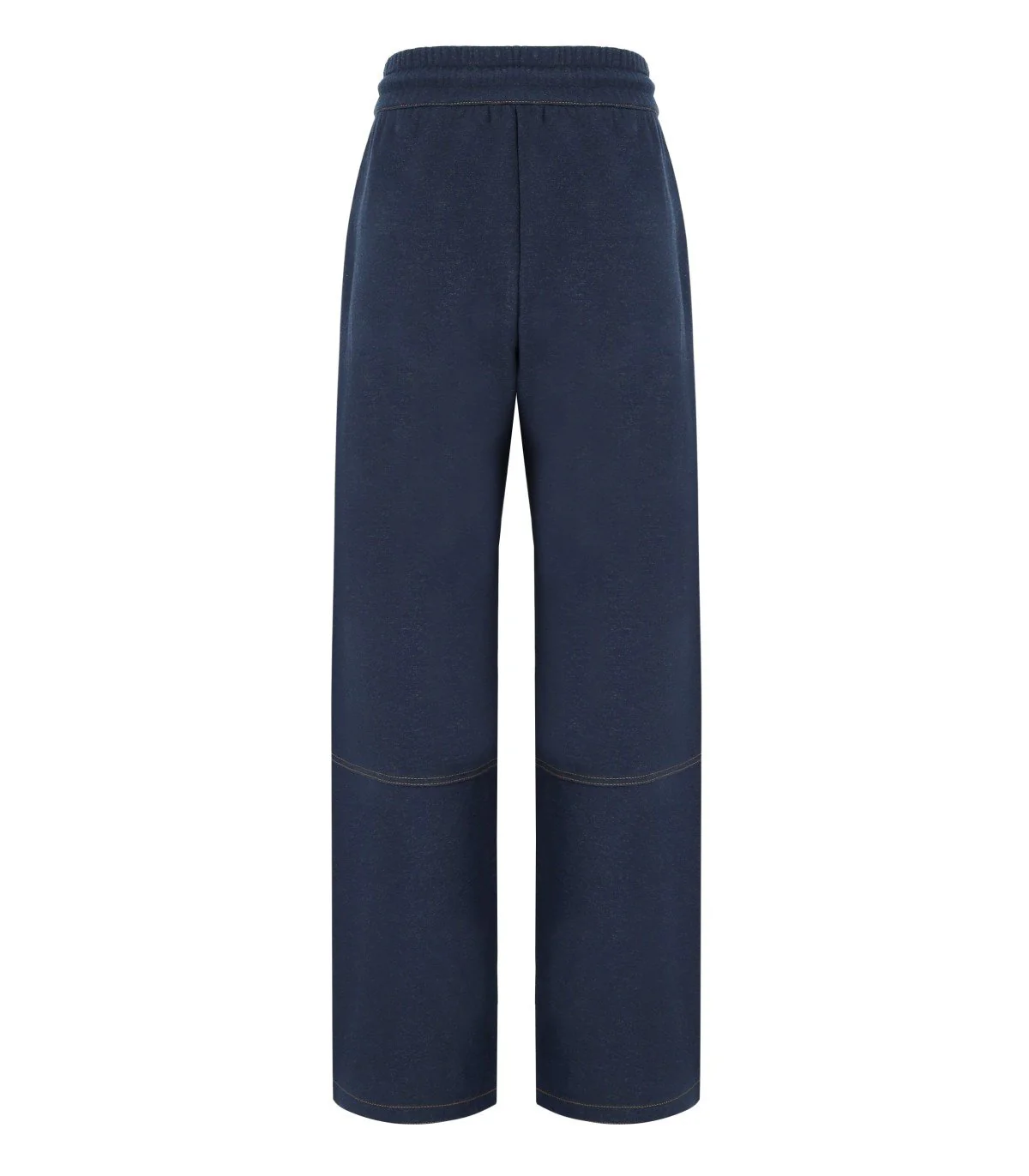 Wide-Leg Relaxed-Fit Pants With Elastic Waistband
