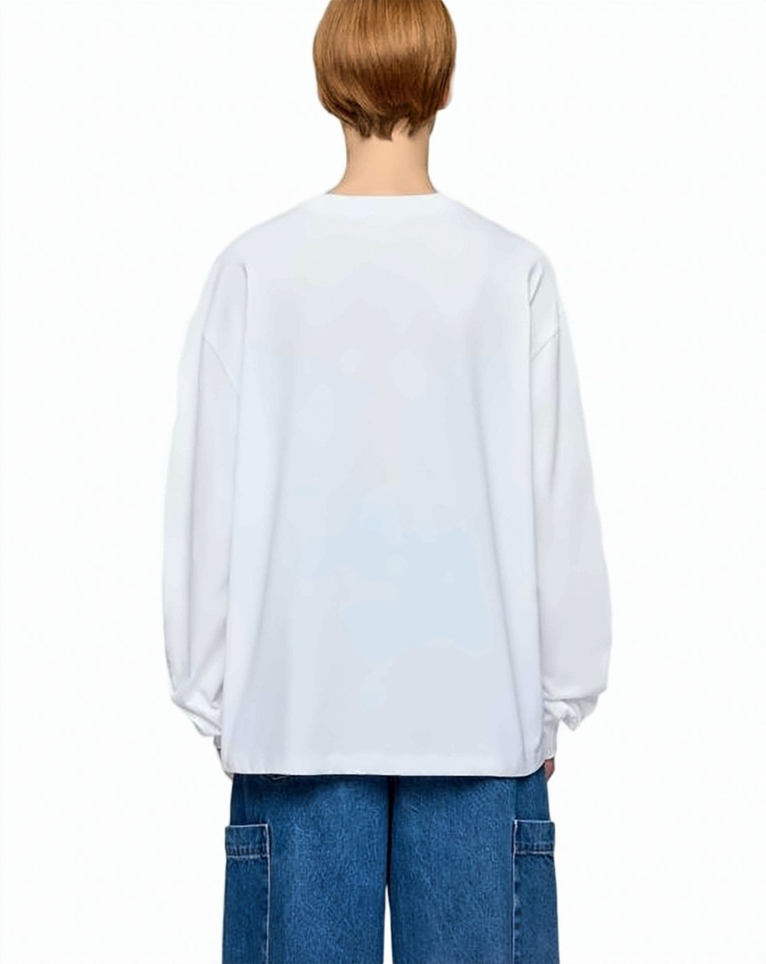 Relaxed Fit Long-Sleeve Shirt with Puff Sleeves