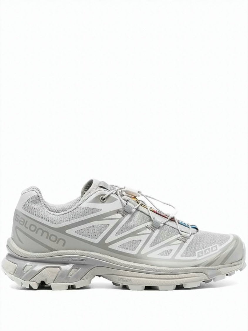 Lightweight Grey Sneakers with Breathable Textile Upper
