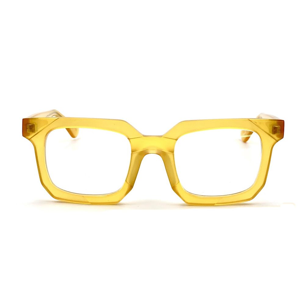 T057 106 Beige Rectangular Celluloid Sunglasses