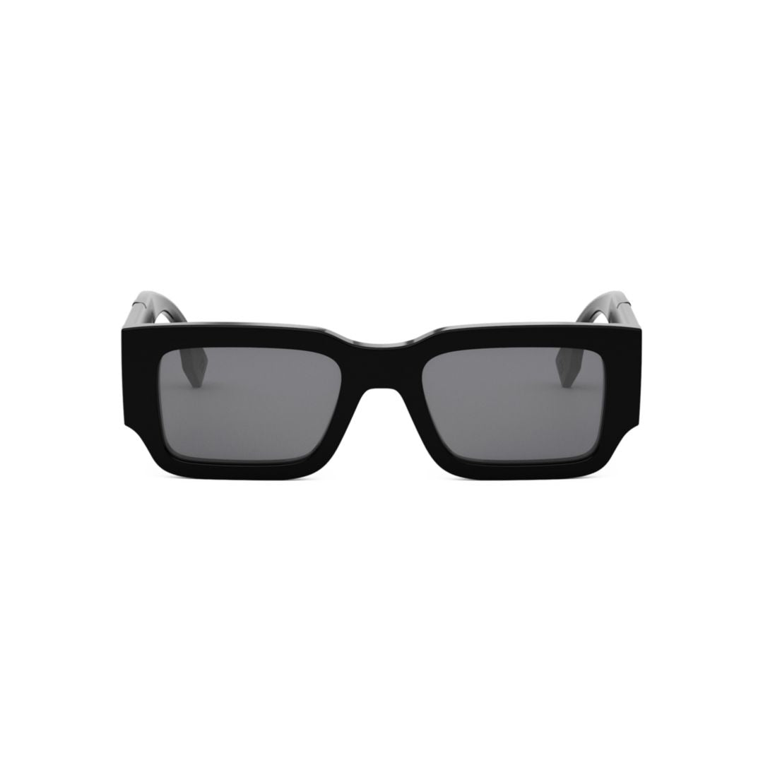 Fe40131i Bold Rectangular Acetate Sunglasses