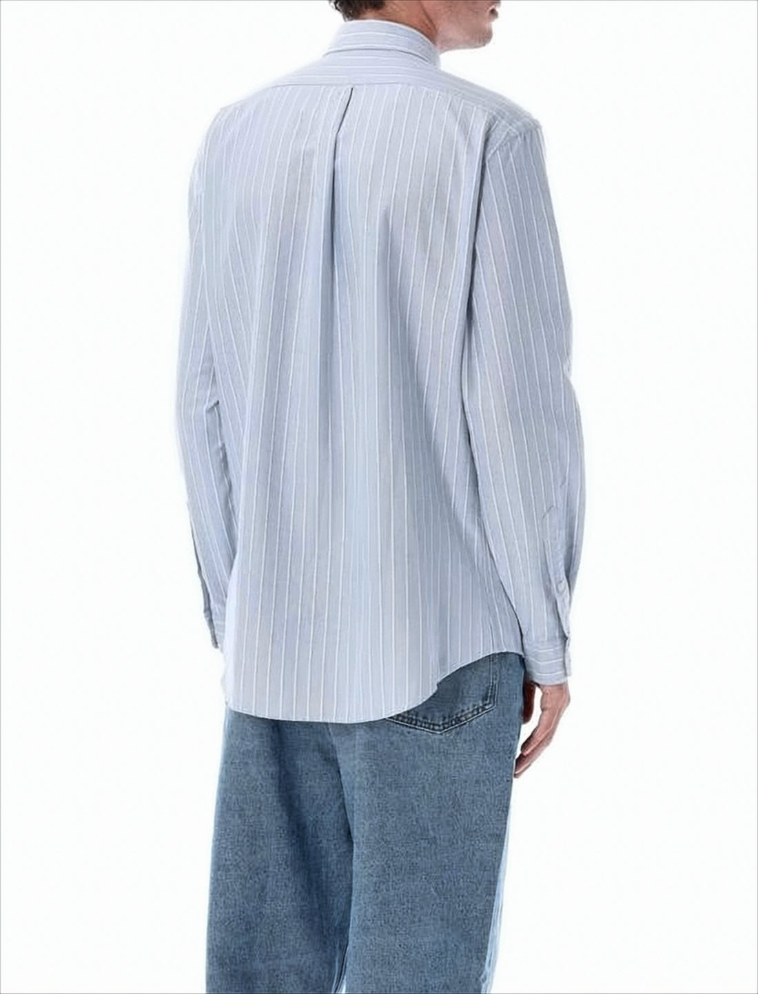 Light Striped Long-Sleeve Shirt