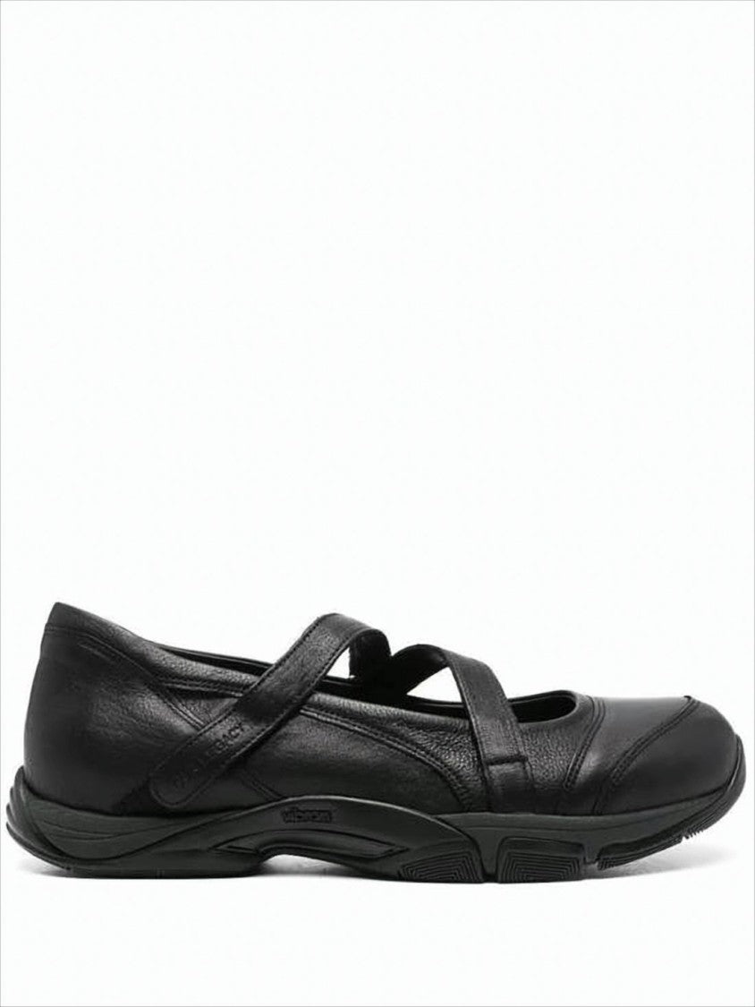 Leather Sneakers with Rounded Toe