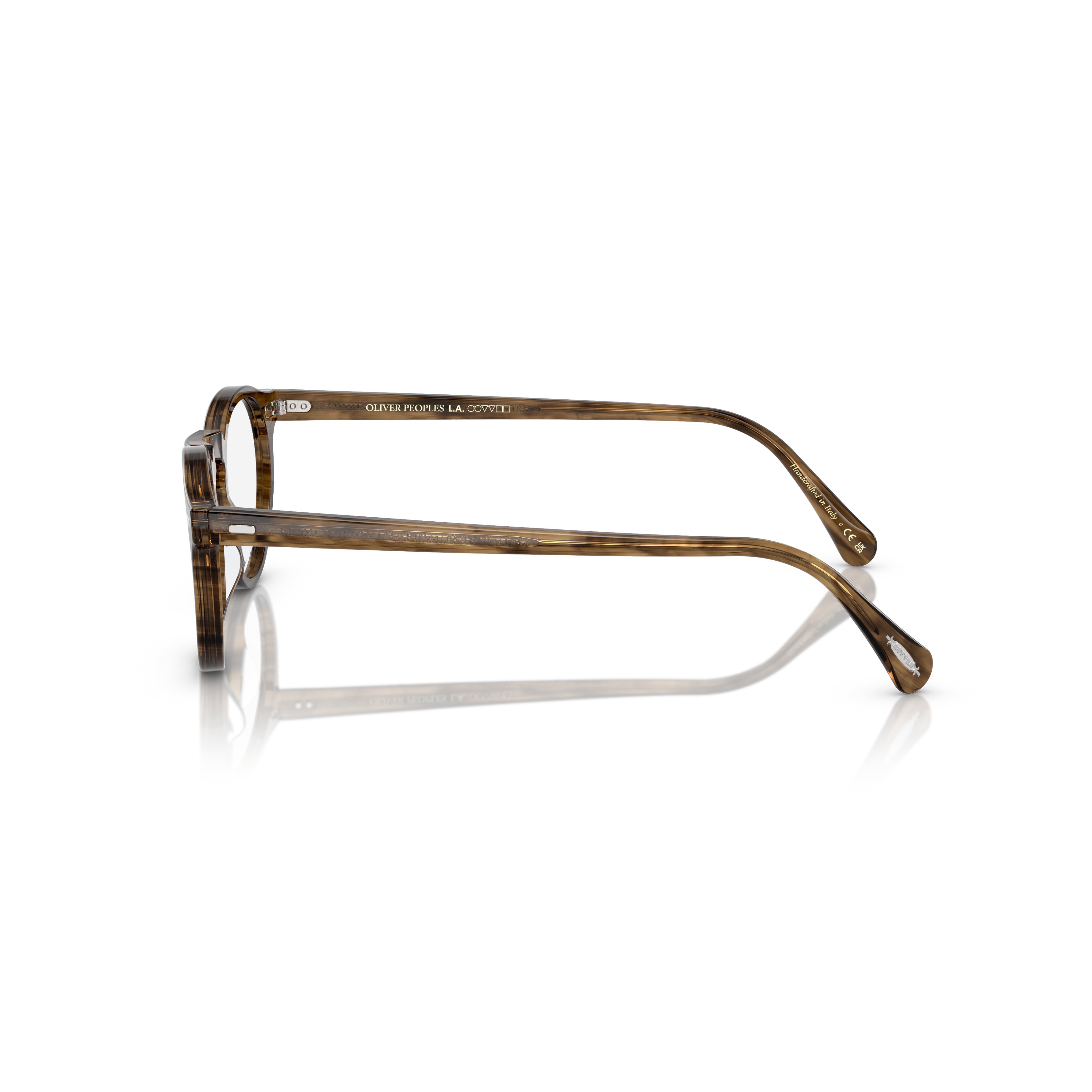 Round Acetate Eyeglasses with Tortoiseshell Pattern