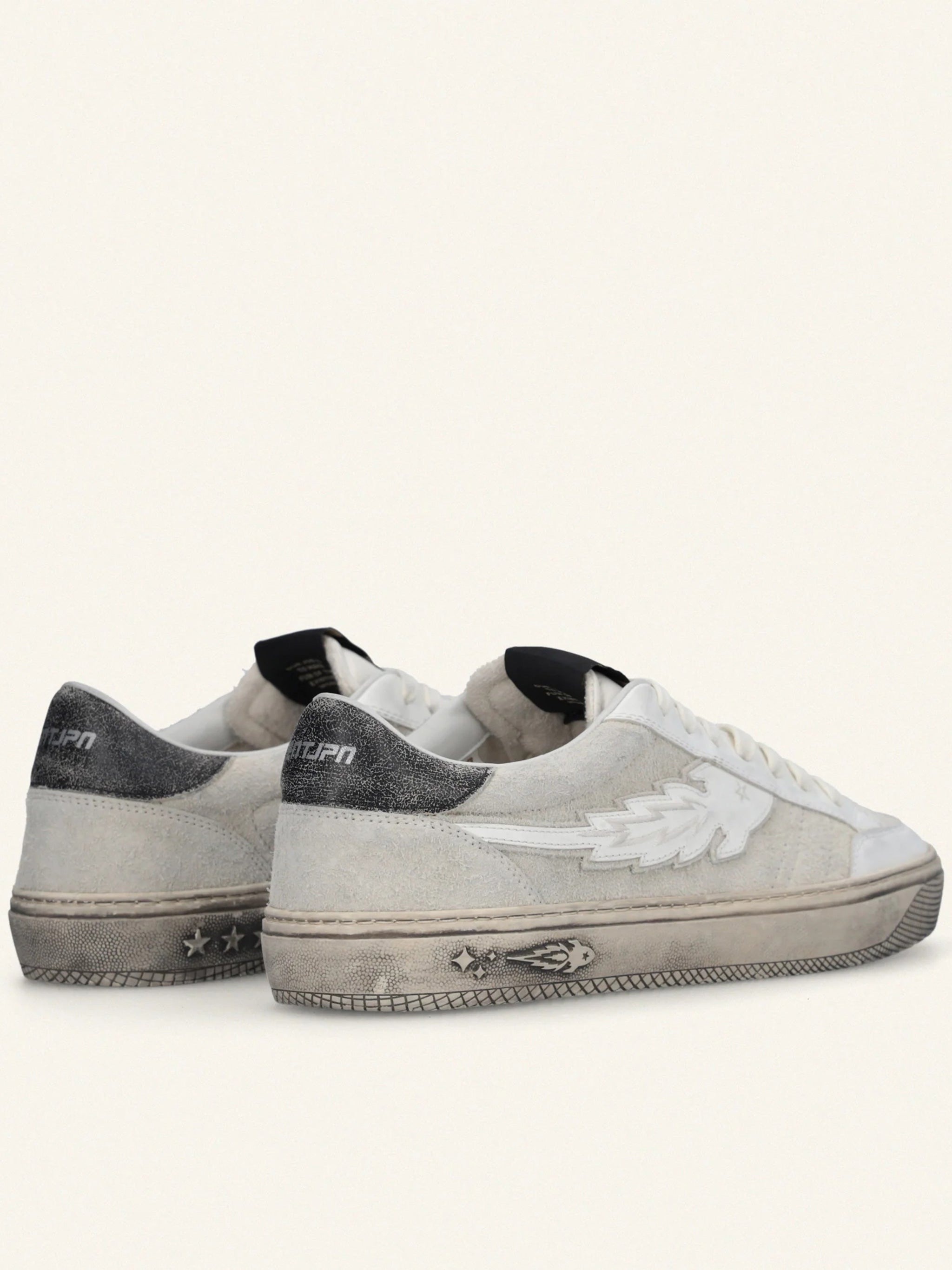 Jupiter Rocket 4 White/Grey Suede Sneakers