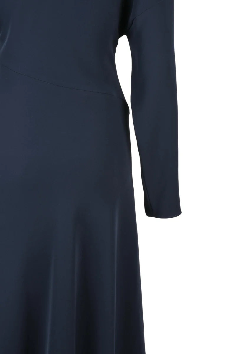 Long Flared Dress Blue - Blue