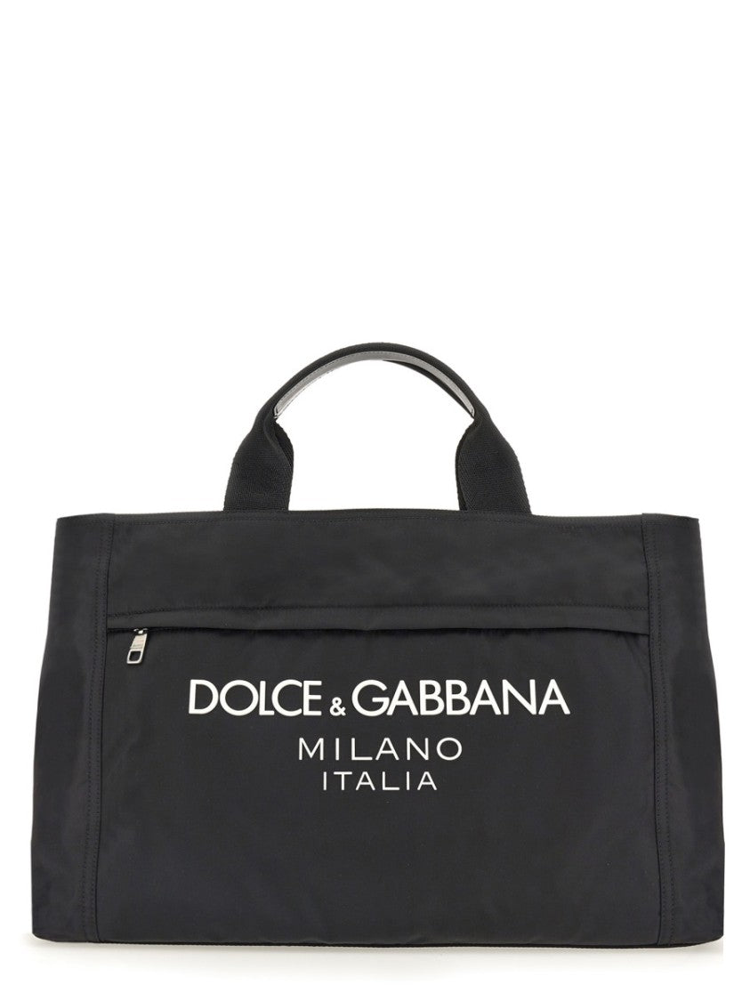 Borsone In Nylon Con Logo