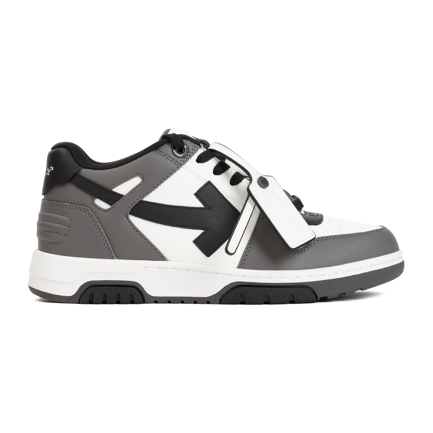 Dark Grey Leather Sneakers