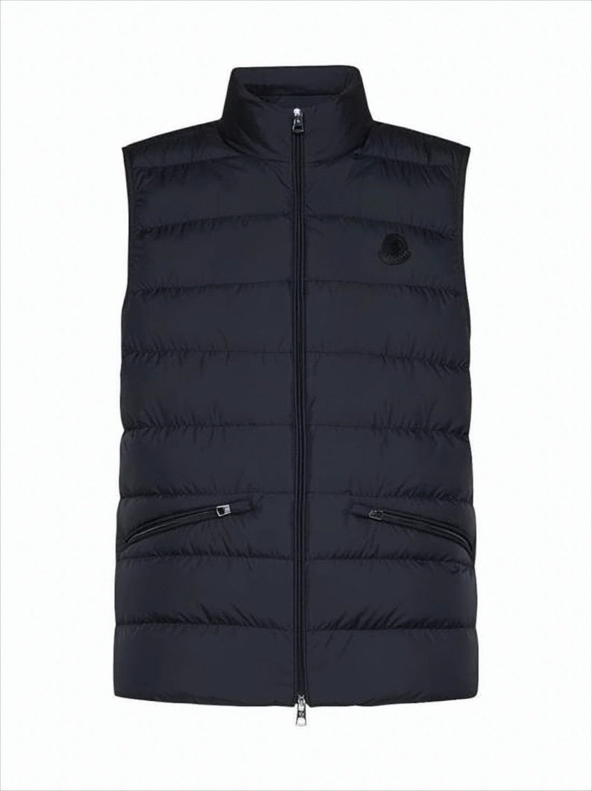 Padded Black Quilted Vest