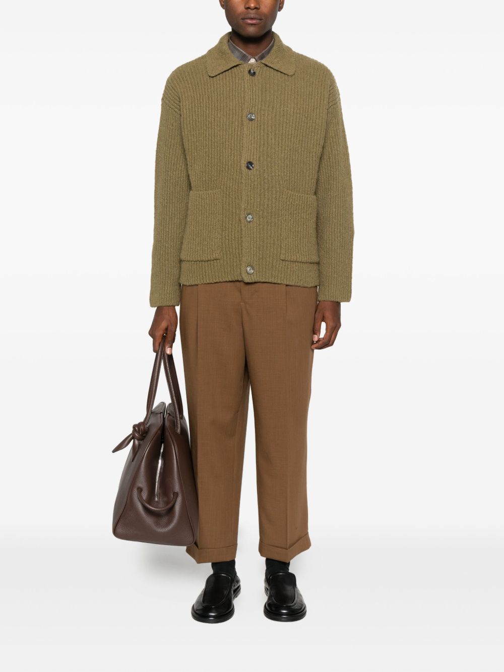 Ribbed Knit Cardigan