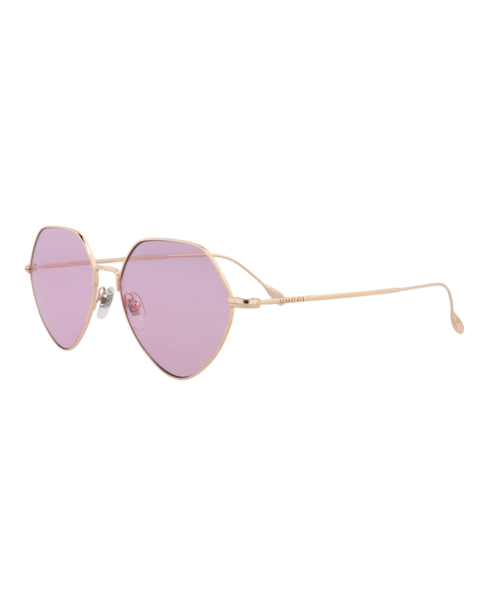 Square-Frame Metal Sunglasses