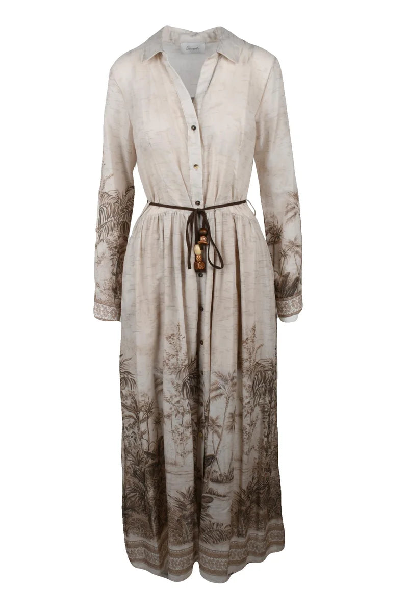 Chemise Dress - Beige