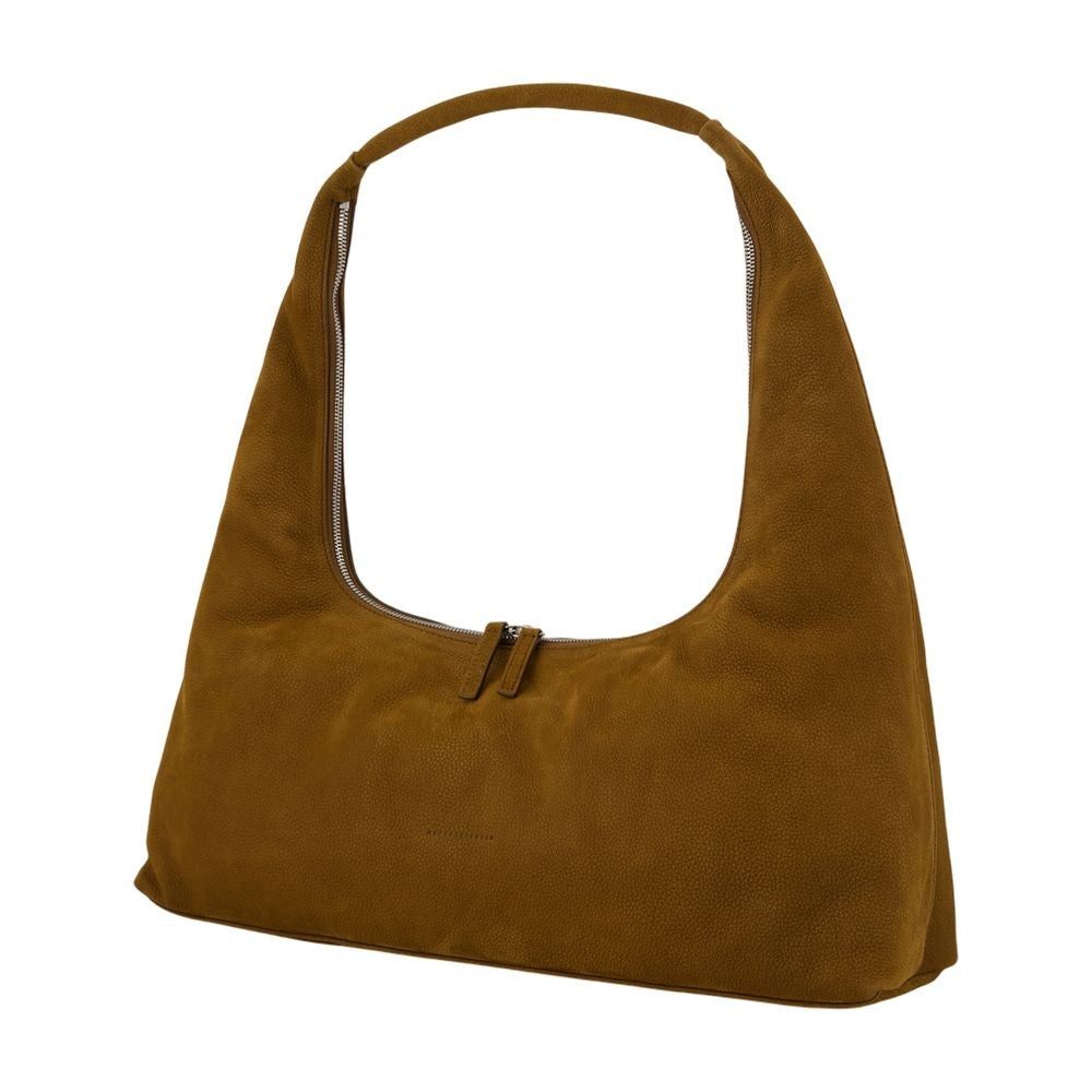 Large Shoulder Bag - Leather - Brown