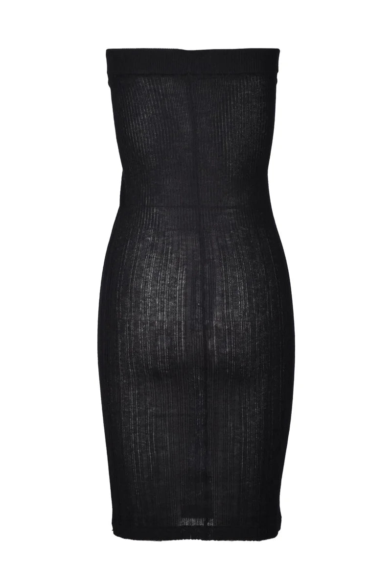 Silk Cashmere Dress - Black