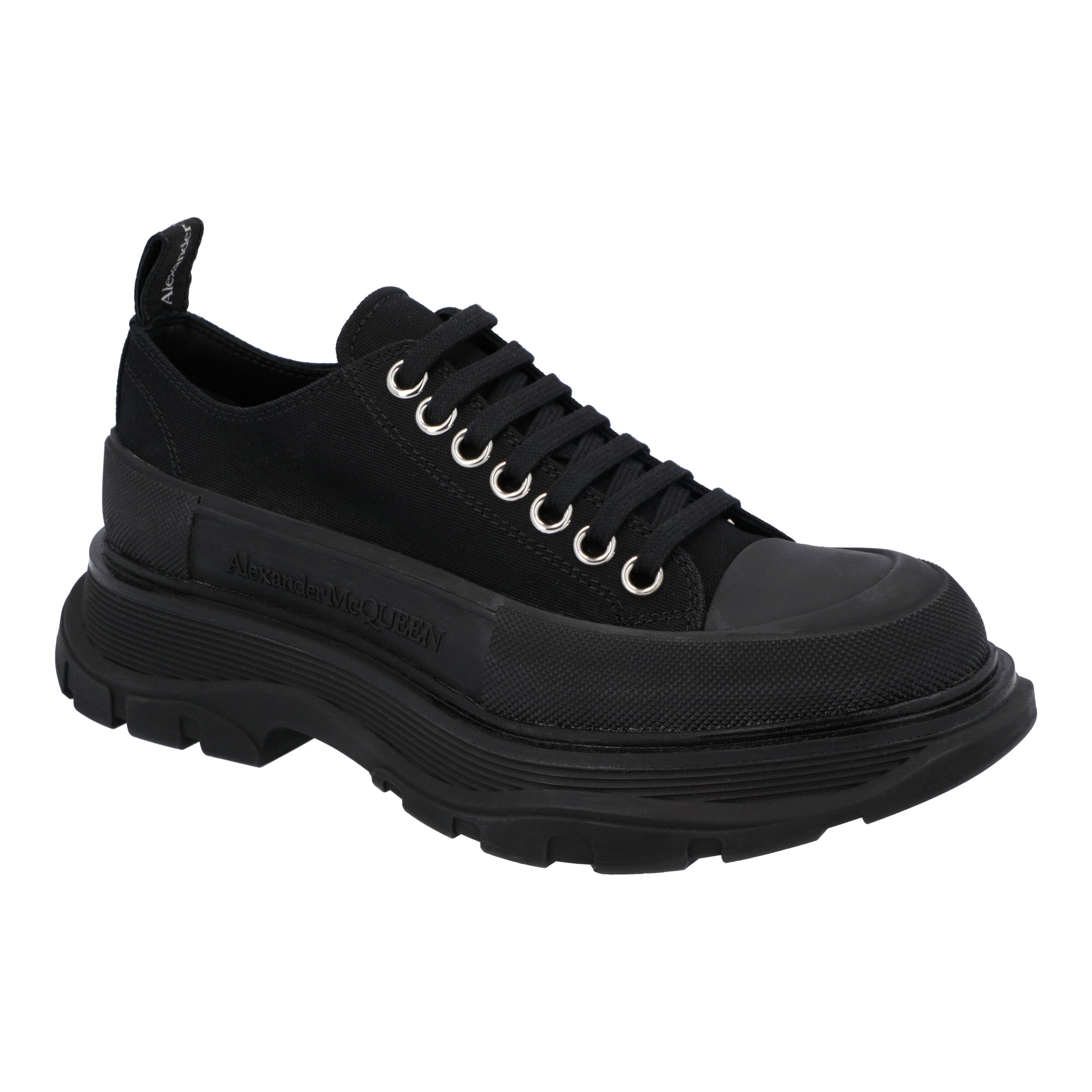 Black' Tread Slick Lace Up