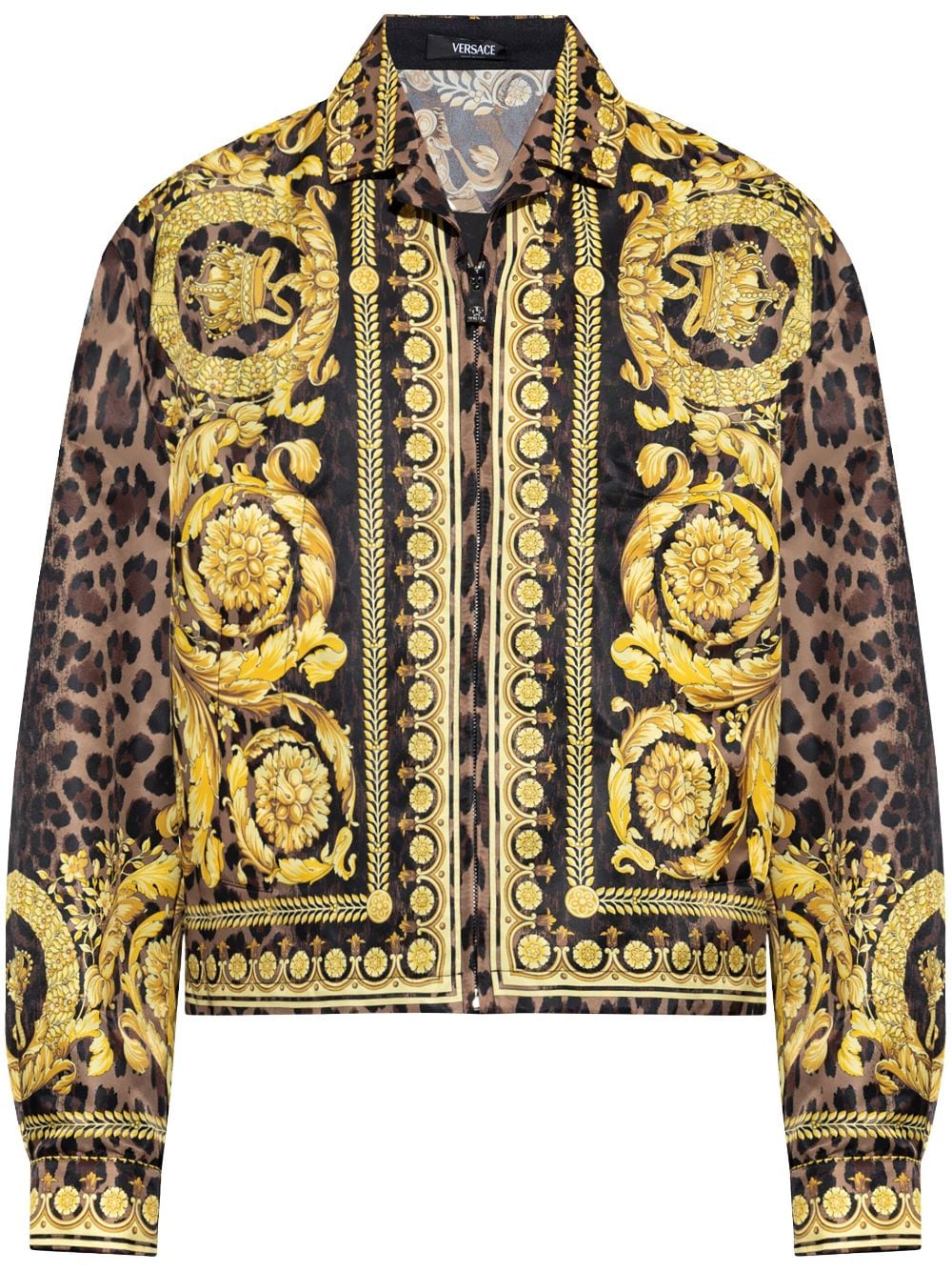 Barocco-Leopard Print Jacket