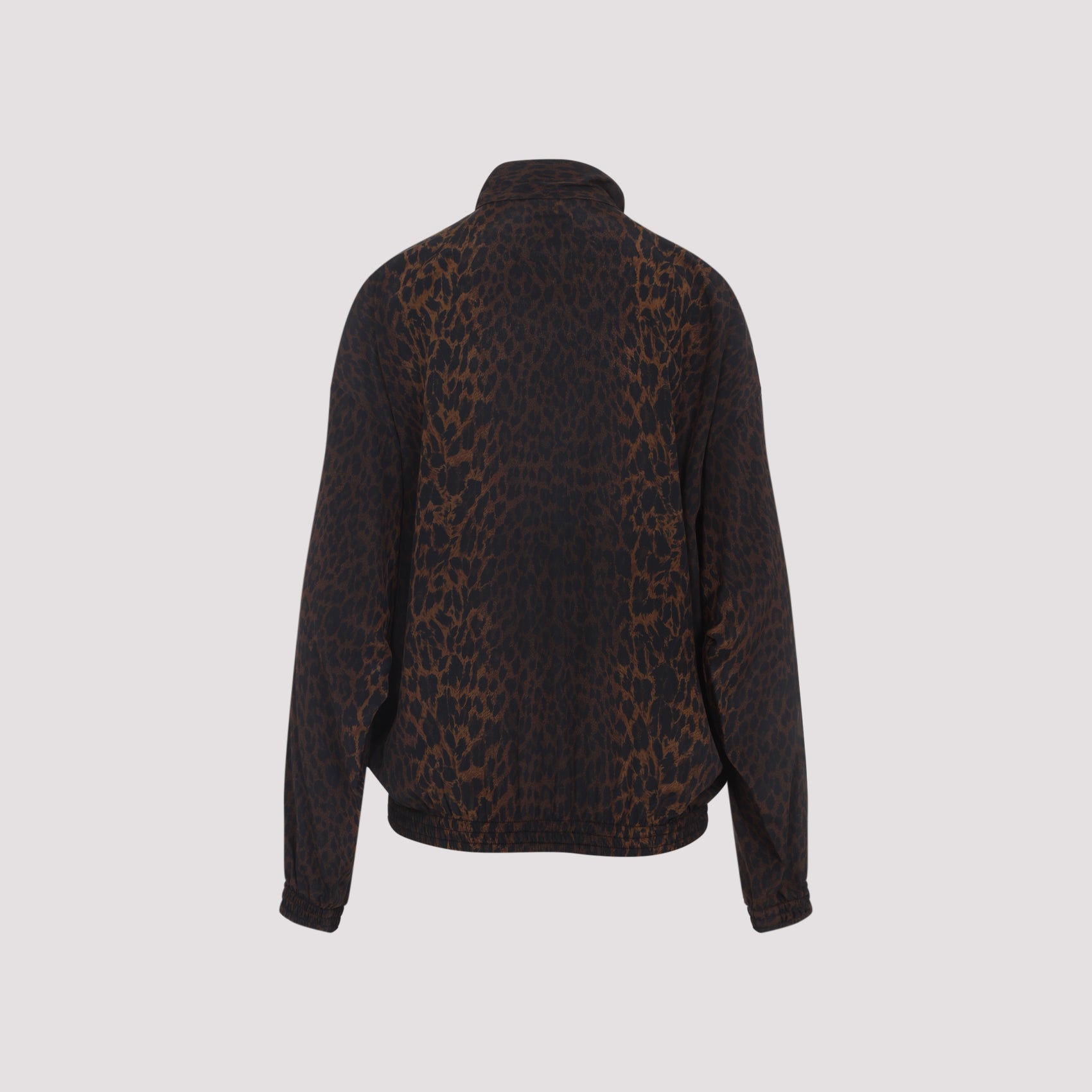 Silk Jacket With Subtle Leopard Print