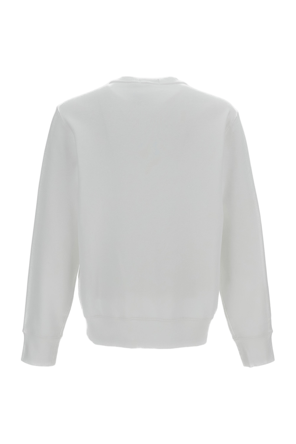 White Printed Crewneck Sweatshirt