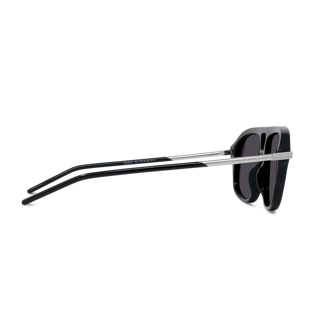 Gv One Geometric-Shaped Grey Lens Acetate Sunglasses