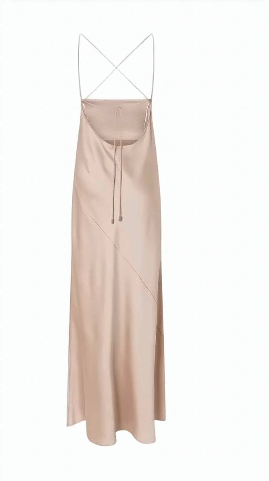 Farro Satin Open Back Dress