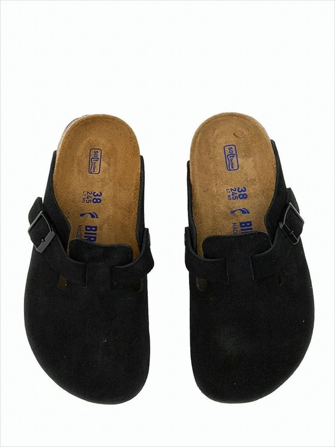 Closed-Toe Mule Sandals with Adjustable Leather Strap