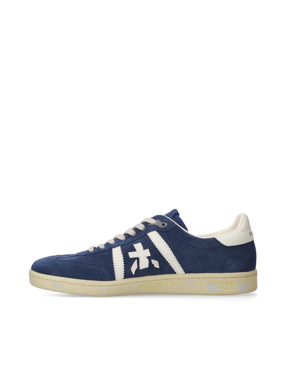 White Suede Lace-Up Sneakers