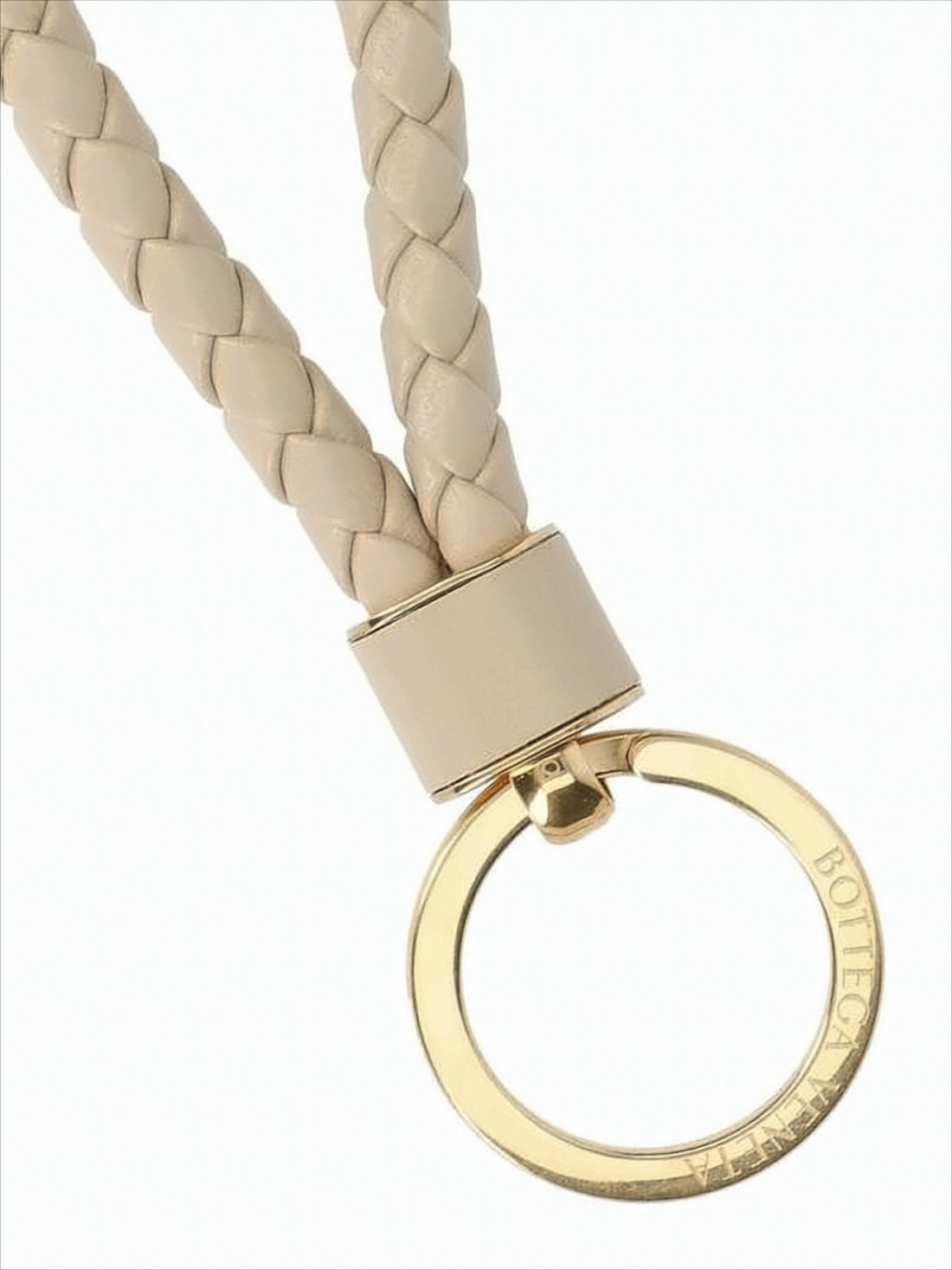 Braided Lamb Leather Keyring