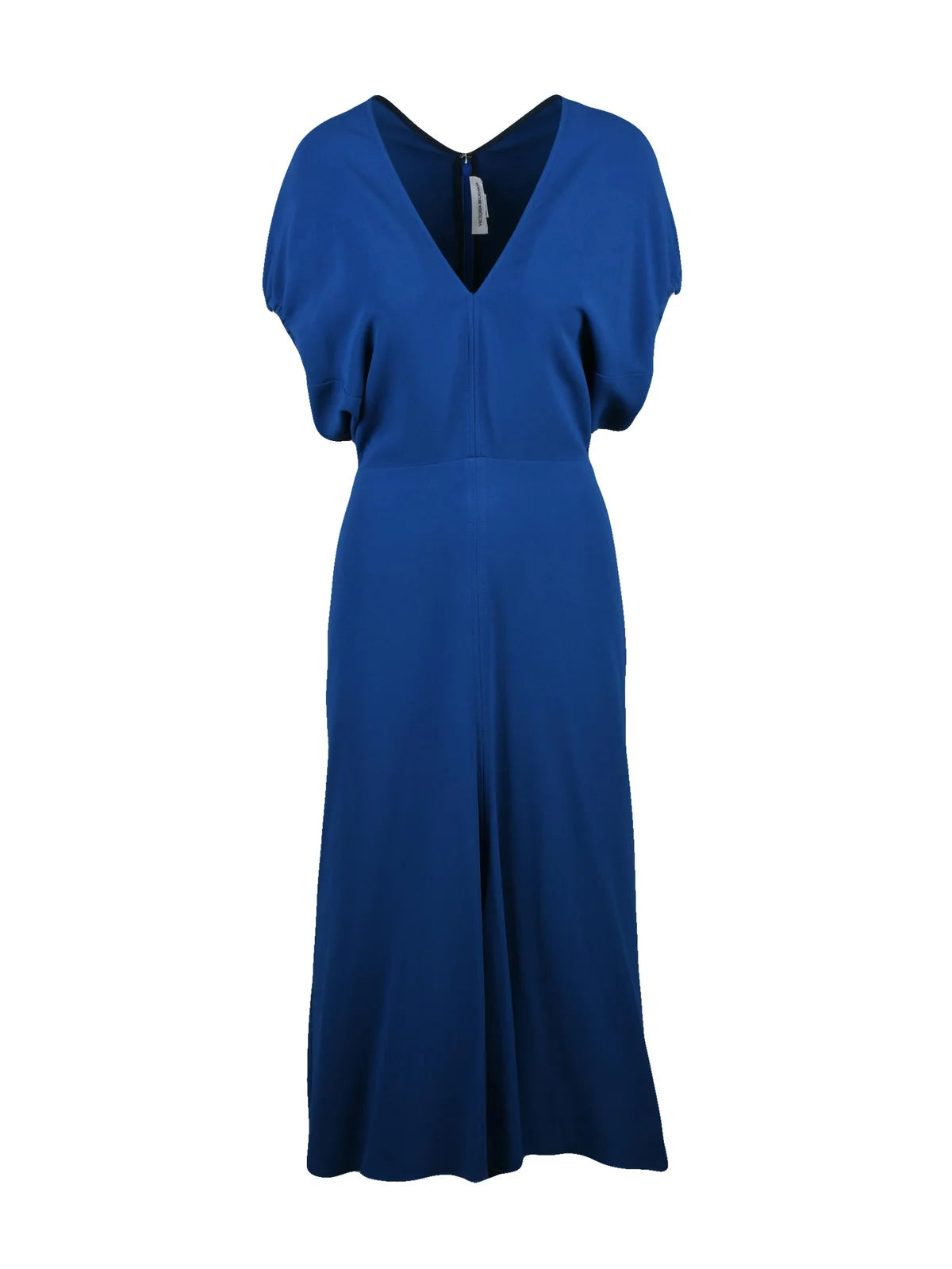 Cobalt Viscose Acetate Elastane Women Long Dress