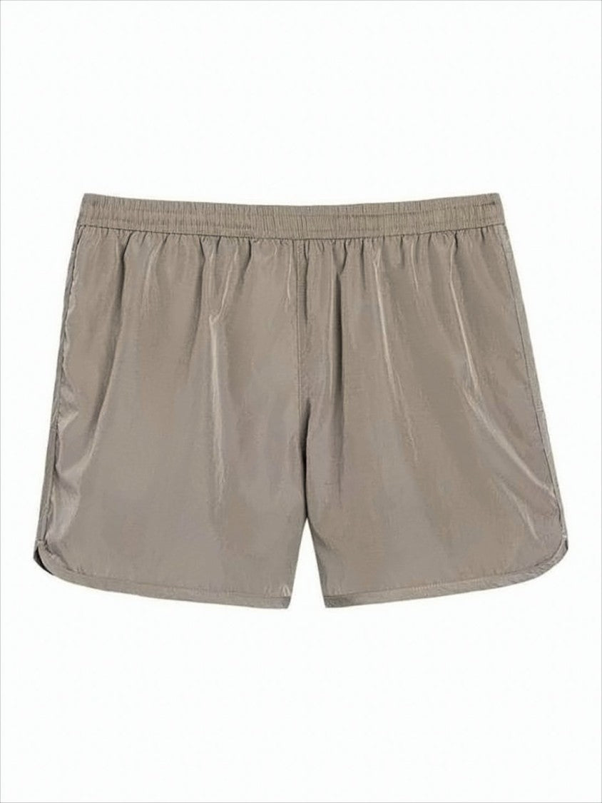 Streamlined Swim Shorts With Elastic Waistband And Heart Detail