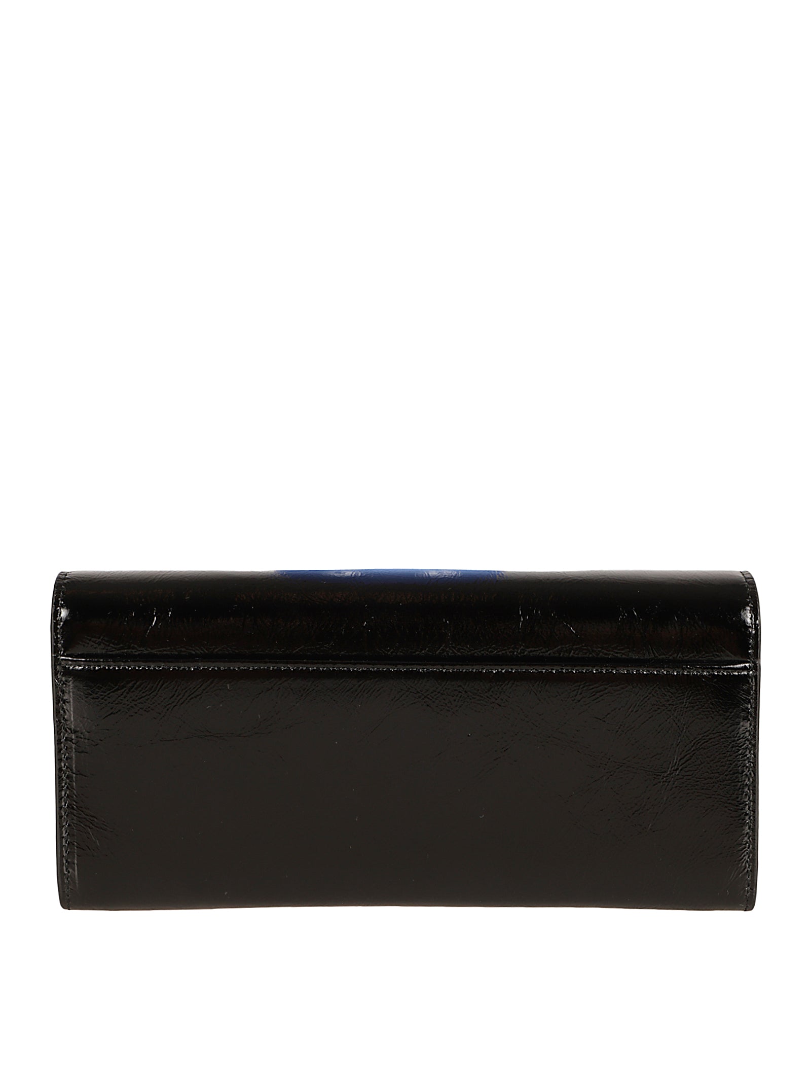Patent Leather Wallet Bag With Square Buckle