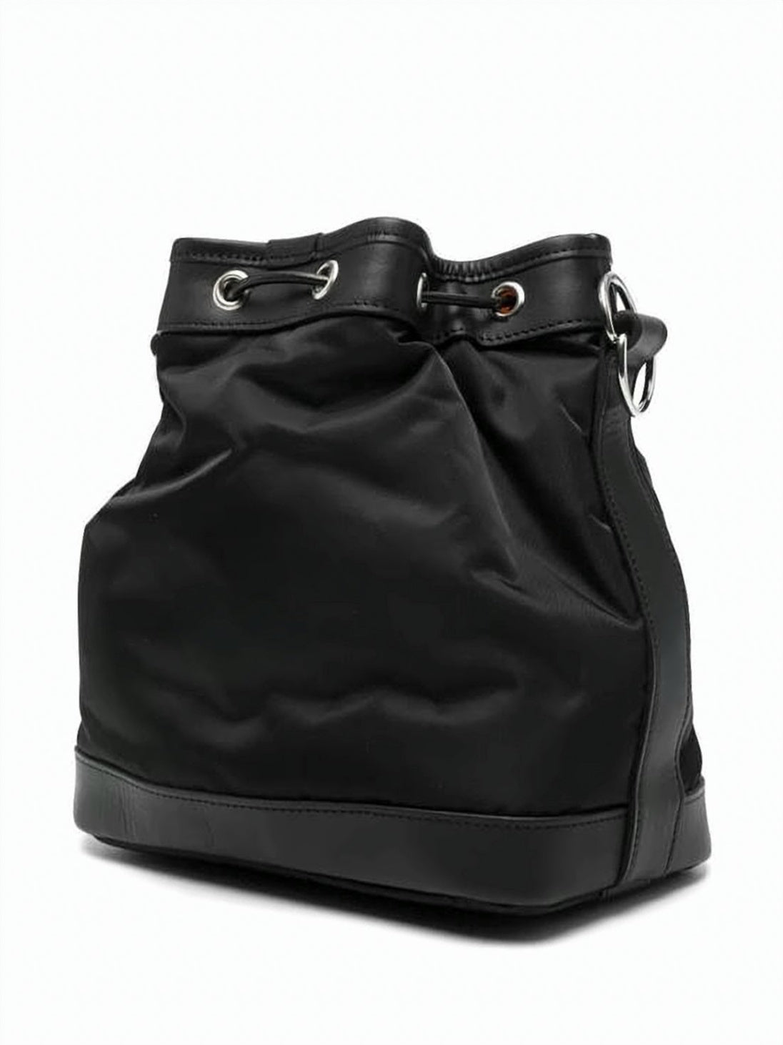 Drawstring Black Tote Bag