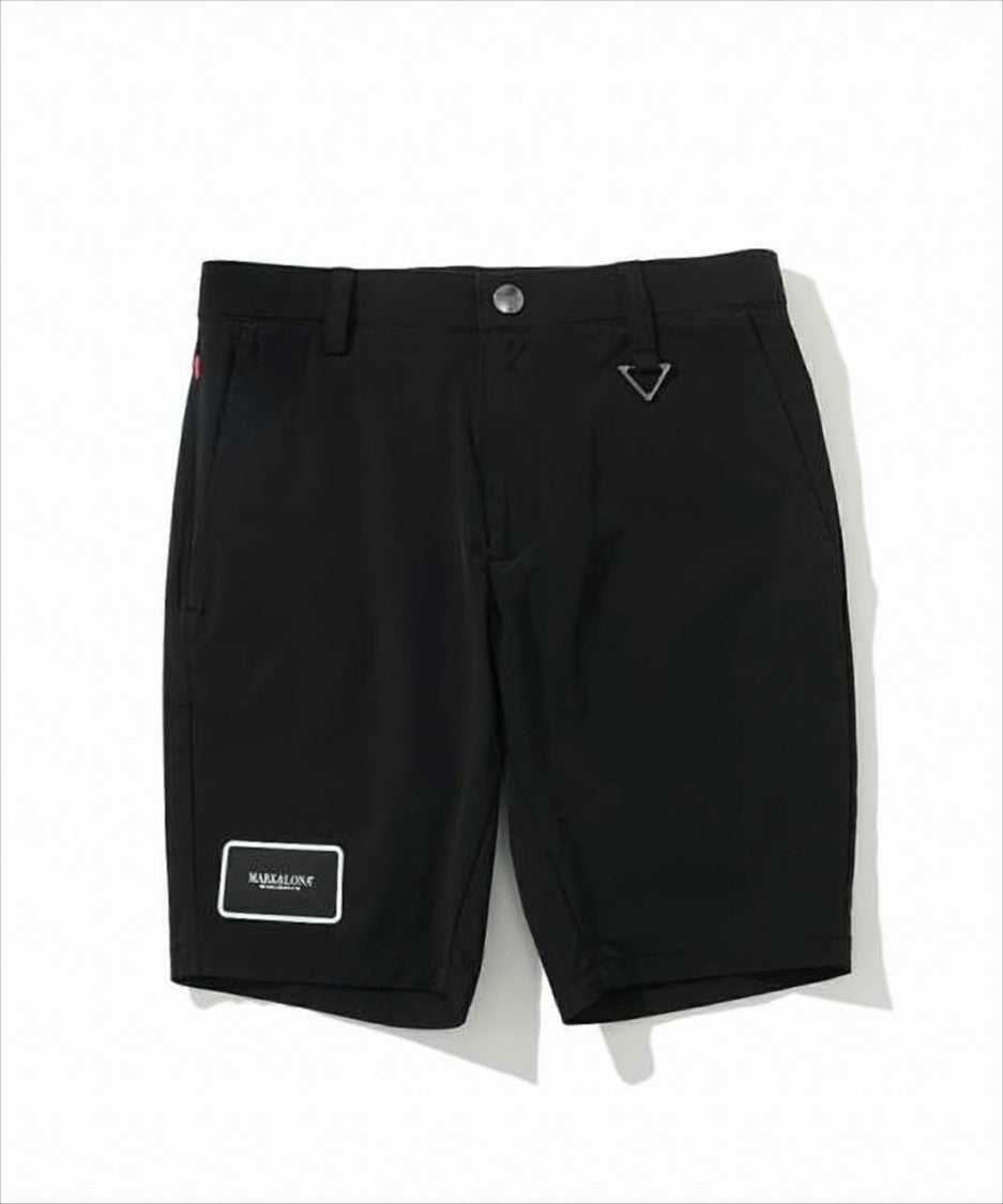Tailored Black Shorts with Design