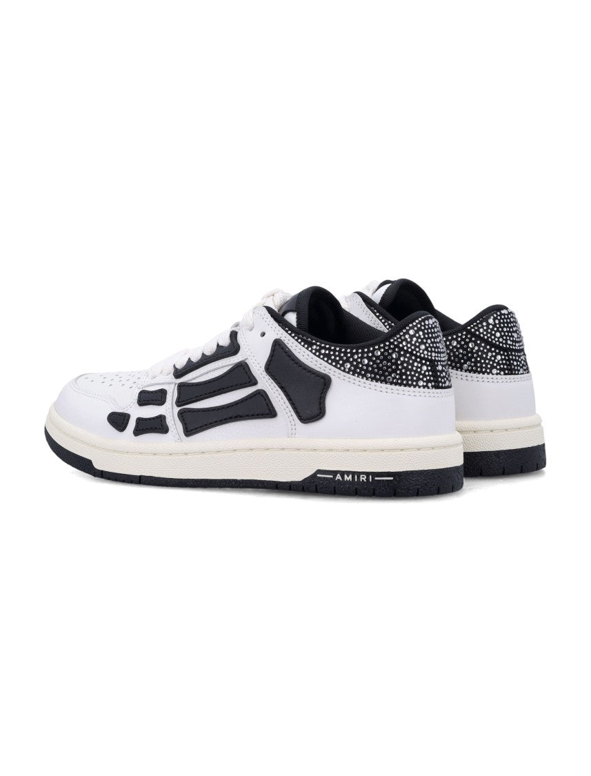 Crystal Satin Skel Top Low Woman's Sneakers