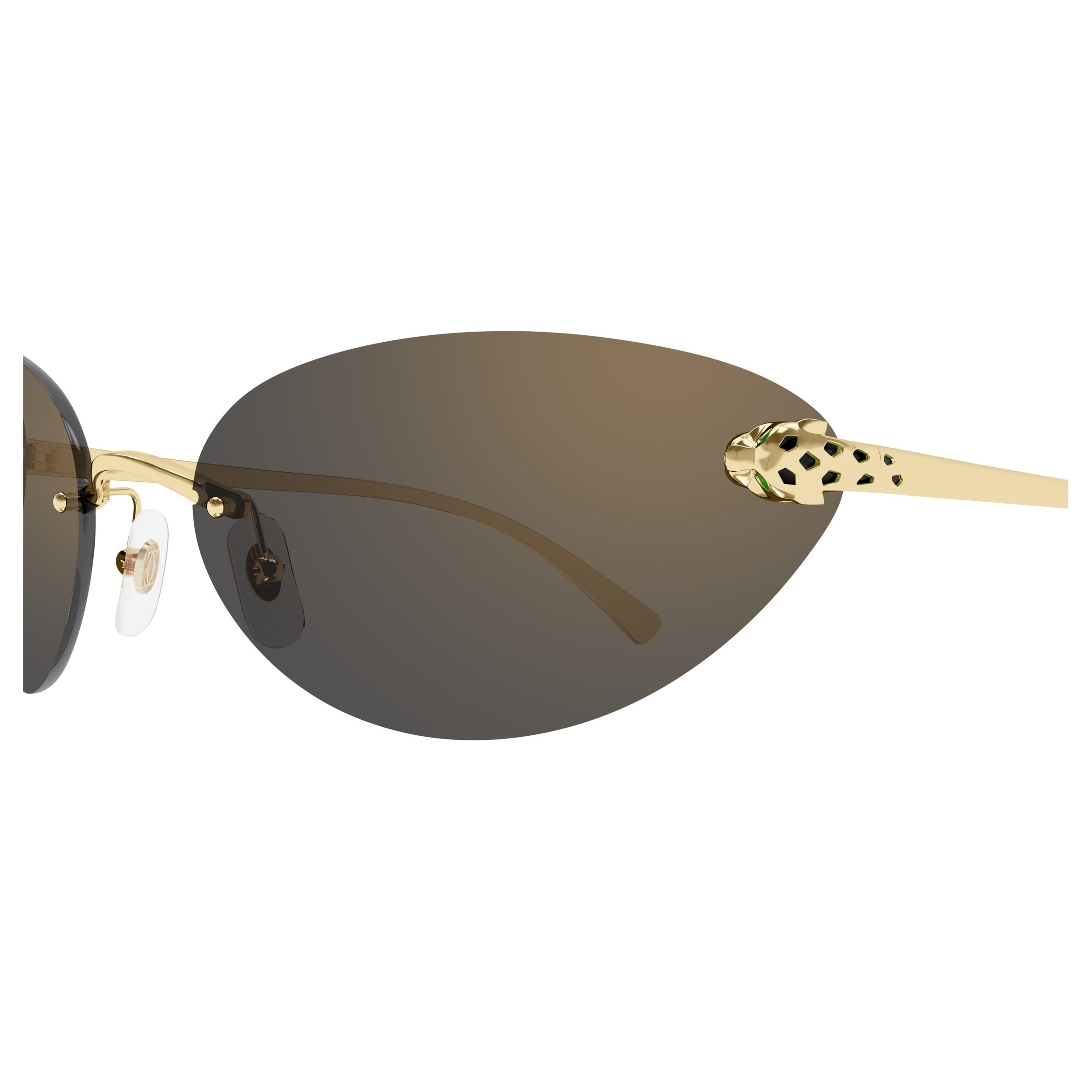 Ct0635s Rimless Oval Sunglasses