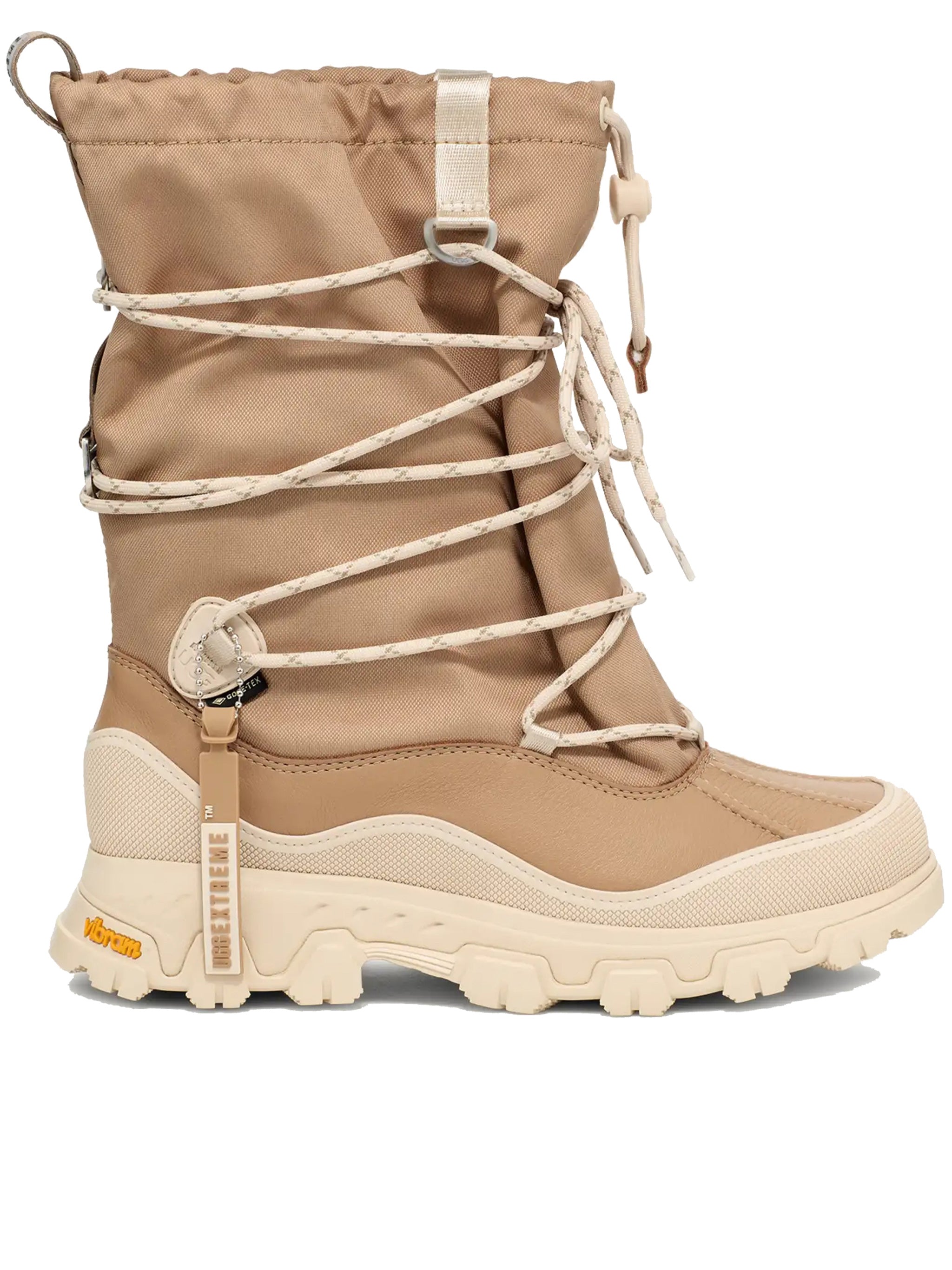 Beige Metropeak Mid-Calf Utilitarian Boots